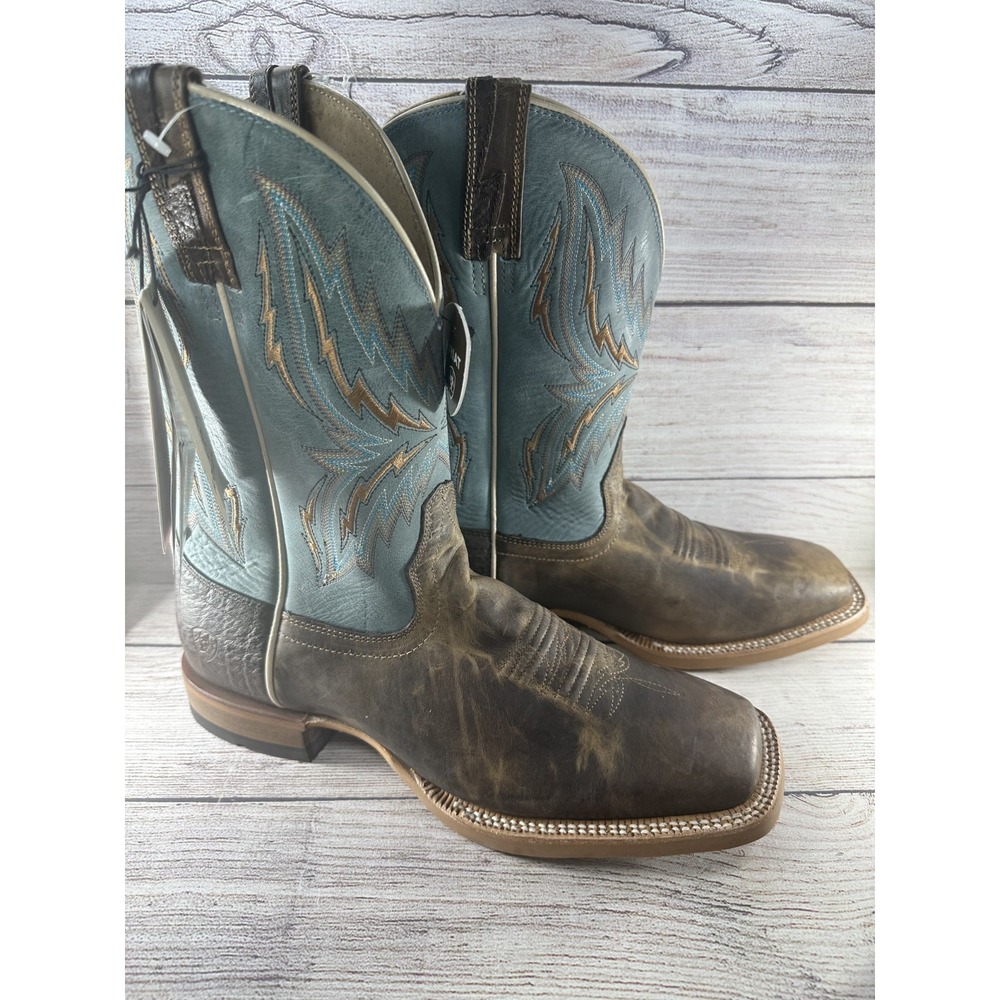 Ariat Men's Arena Rebound Dusted Wheat Leather Cowboy Boots Size 10 D $249